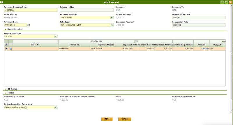 Purchase Invoice AddPayment ExchangeRate.png